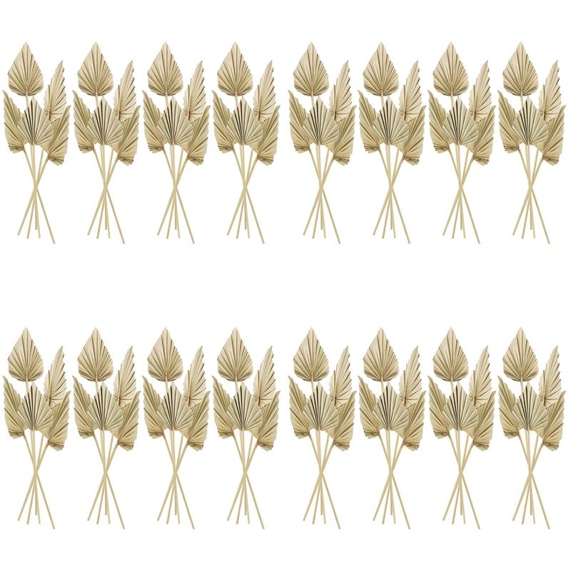 Palm Leaf Dried - 80Pcs Boho Dried Palm Spears Leaves