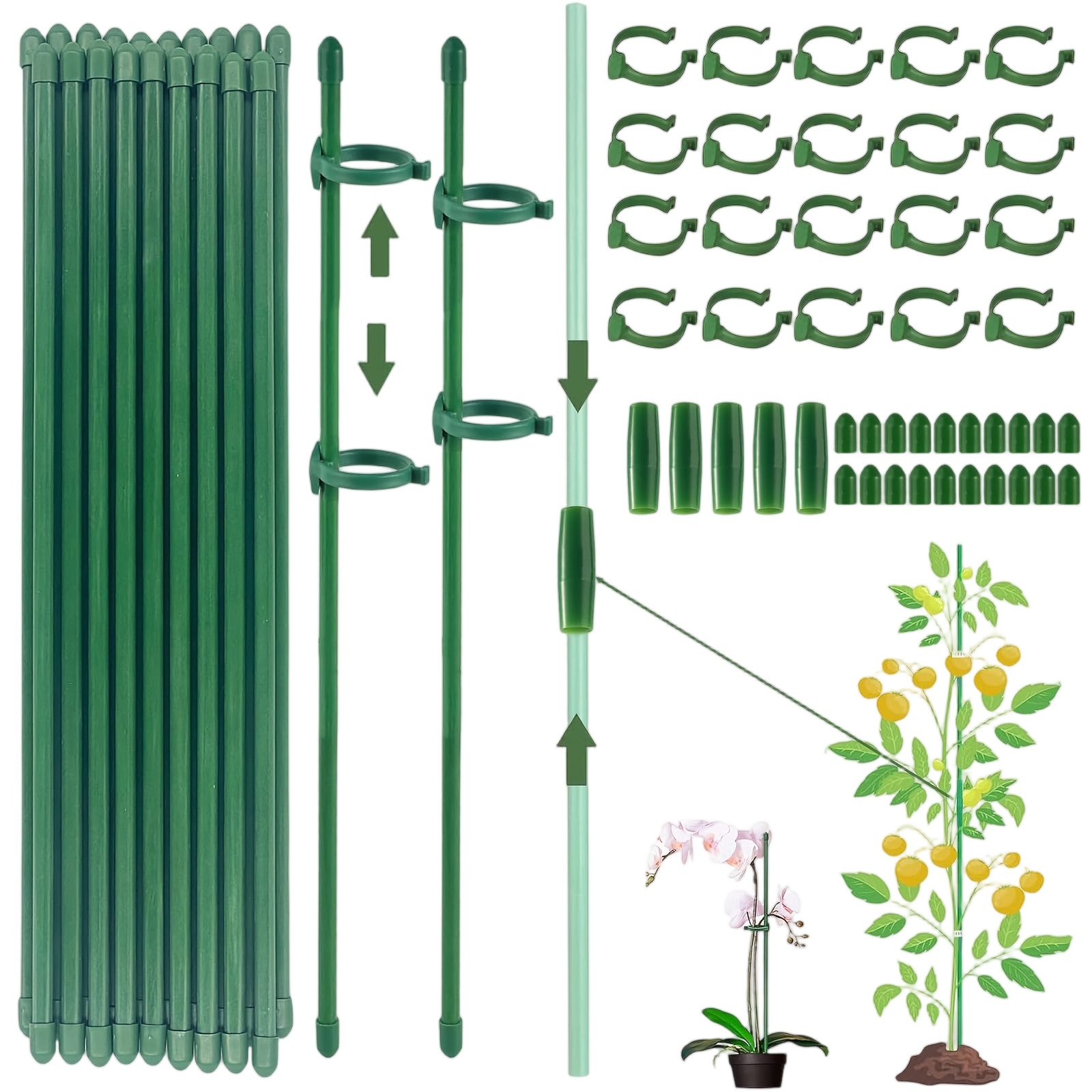 Florist Supply Bulk - Plant Supports Rod Single Stem Shrub