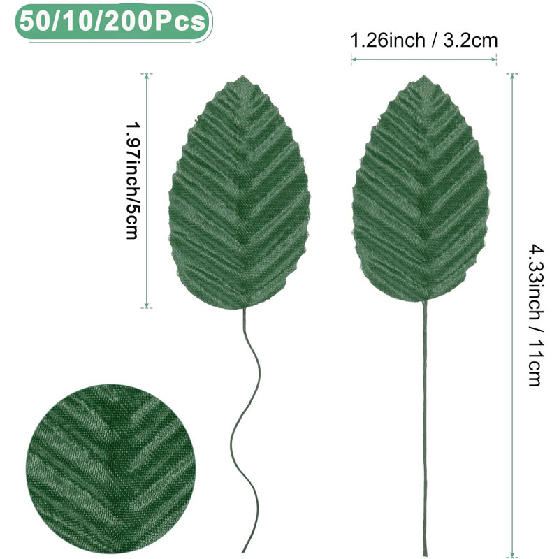 50/100/200Pcs Artificial Silk  - Florist Supply Bulk recension och pris