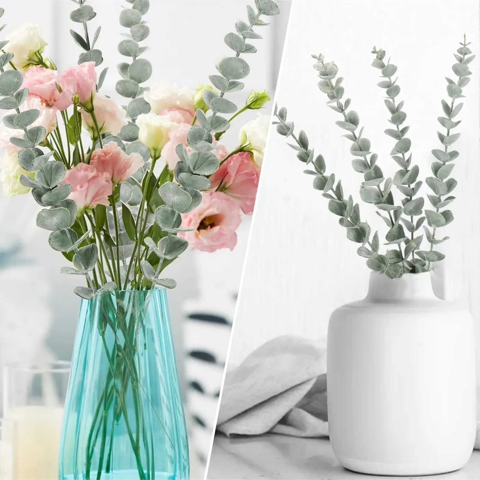 10pcs 38cm Eucalyptus Stems Ar - Florist Supply Bulk recension och pris