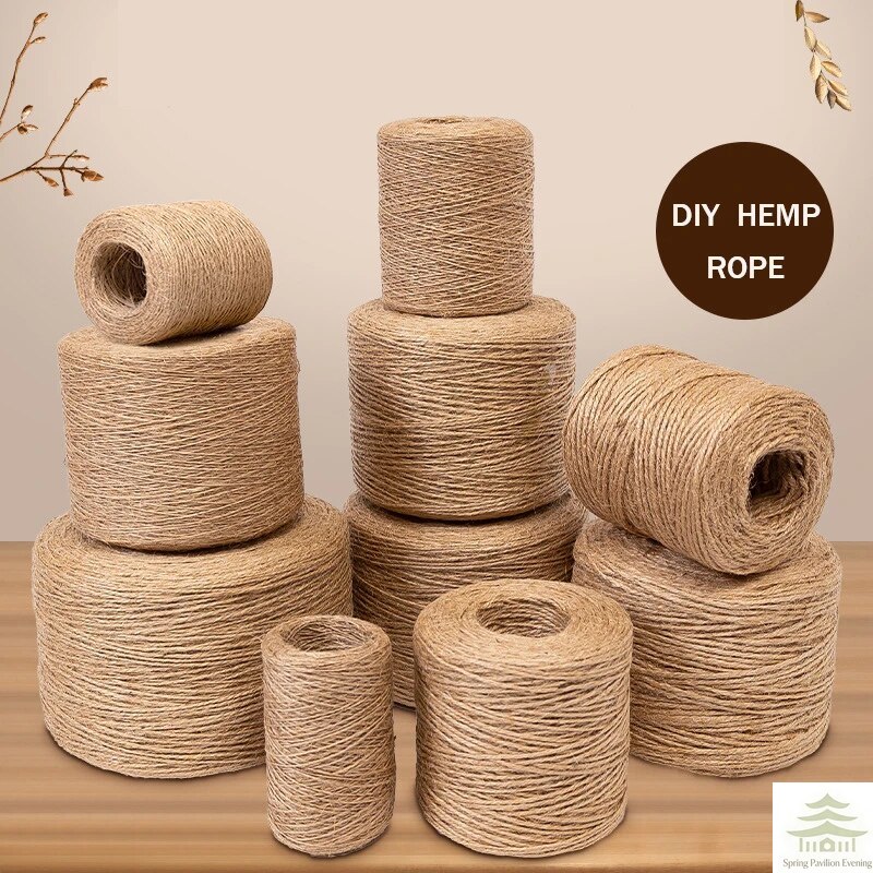 50/100M 2mm Natural Jute Rope  - Twine Jute Natural recension och pris