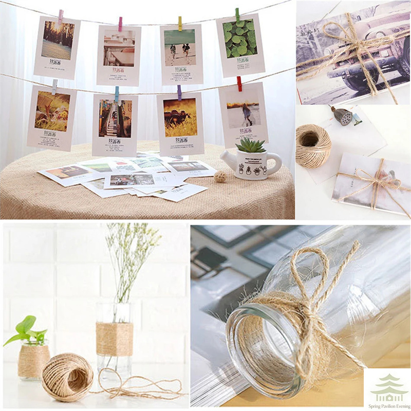 50/100M 2mm Natural Jute Rope  - Twine Jute Natural recension och pris