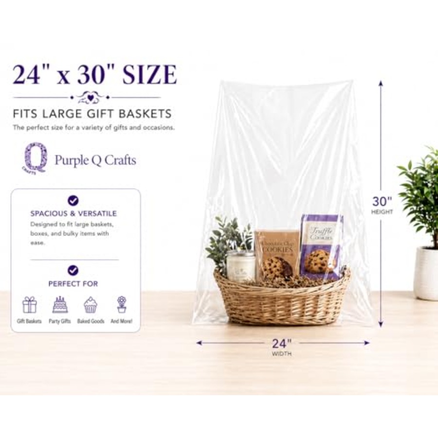 Cellophane Bags for Gift Baske - Cellophane Wrap Clear recension och pris