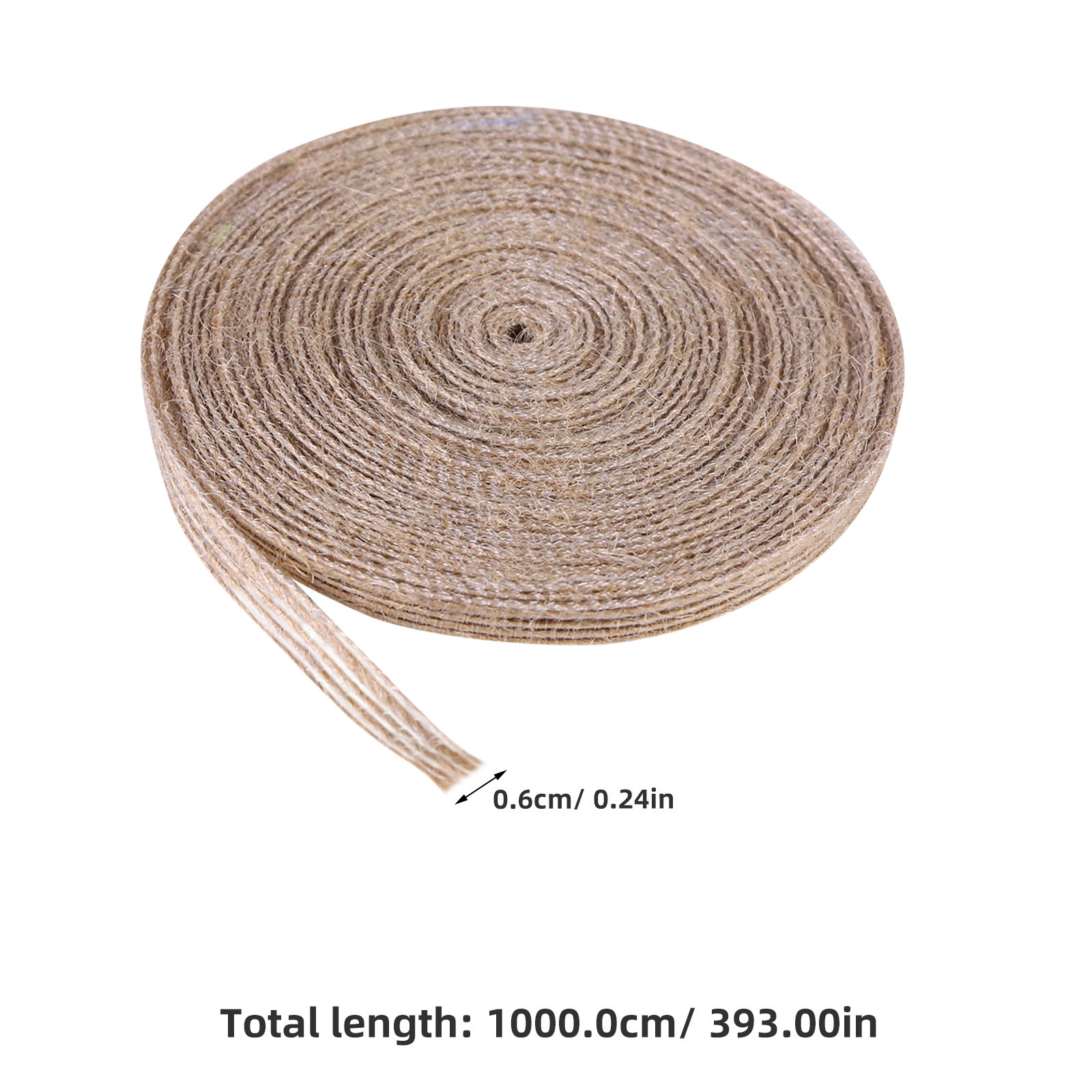 2 Rolls Natural Jute Burlap Ri - Twine Jute Natural recension och pris