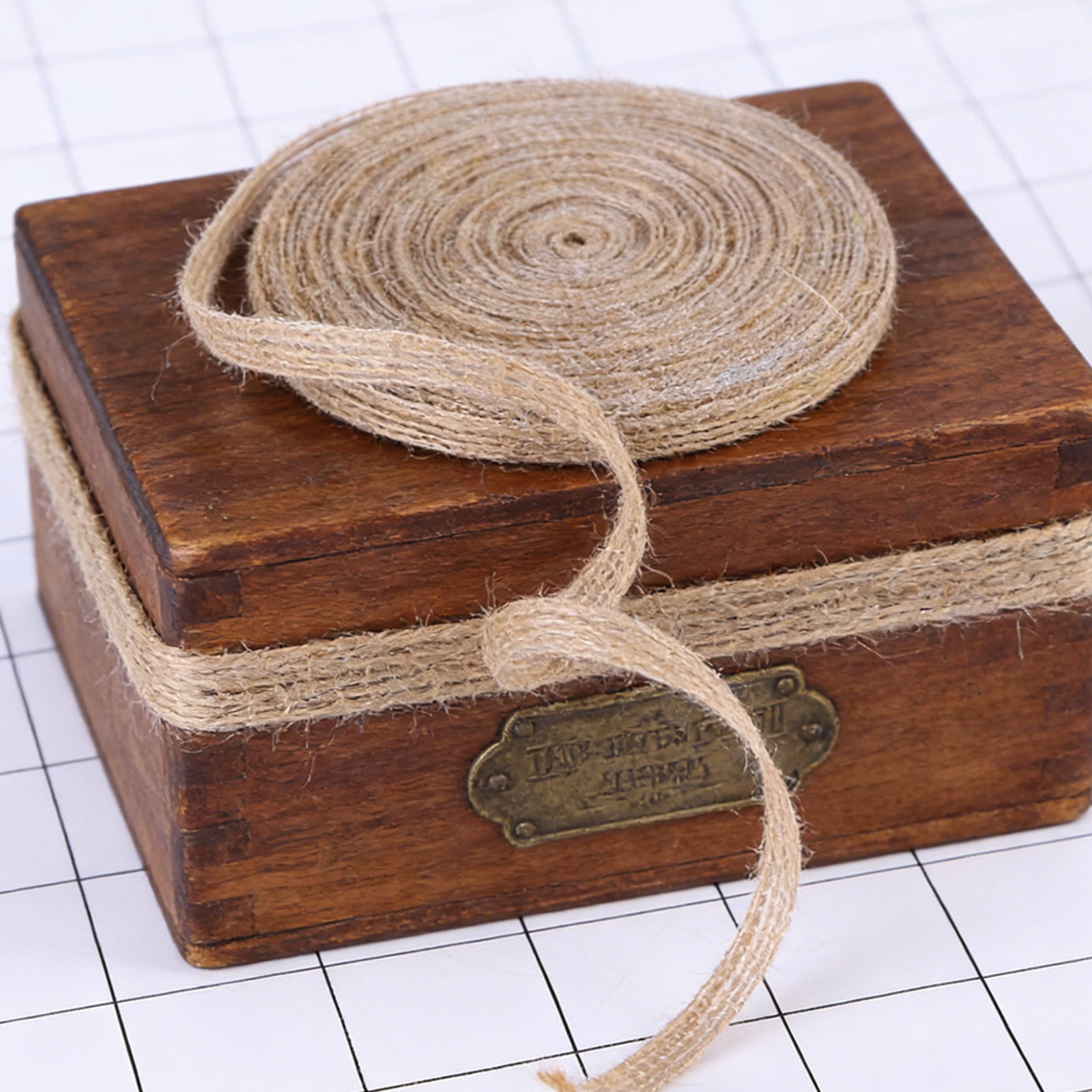 2 Rolls Natural Jute Burlap Ri - Twine Jute Natural recension och pris