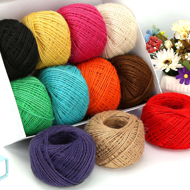 DIY Natural 2mm 50M/Roll Color - Twine Jute Natural recension och pris