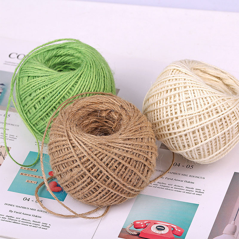 DIY Natural 2mm 50M/Roll Color - Twine Jute Natural recension och pris