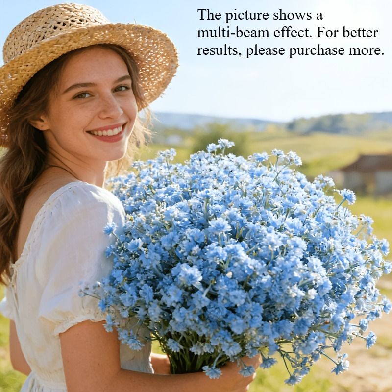 10Pcs Artificial Blue Gypsophi - Florist Supply Bulk recension och pris