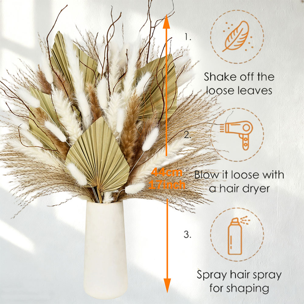 Natural Dried Palm Leaves Bouq - Palm Leaf Dried recension och pris